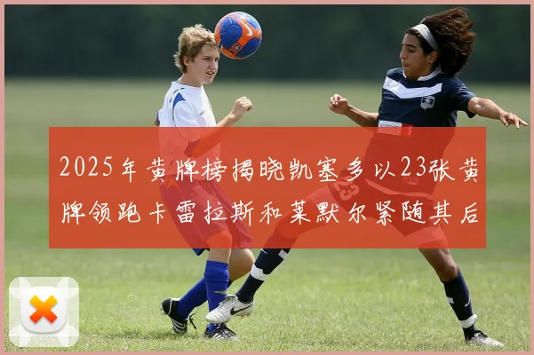 2025年黄牌榜揭晓凯塞多以23张黄牌领跑卡雷拉斯和莱默尔紧随其后